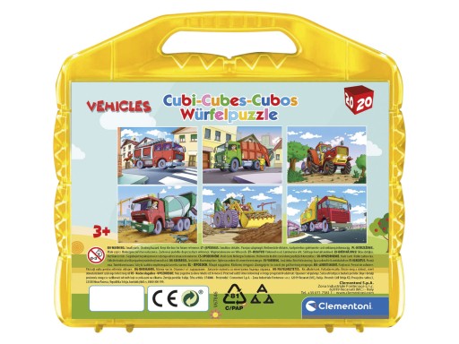 BLOKY PUZZZLE VEĽKÉ 20 KUSOV 3+ HASIČSKÉ VOZIDLO