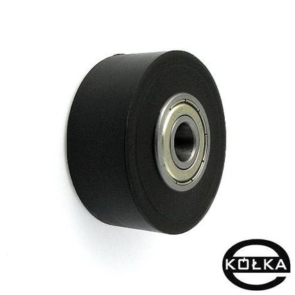 Plastová rolka fi. 48 mm dvojité ložisko. dve ložiská 6001.