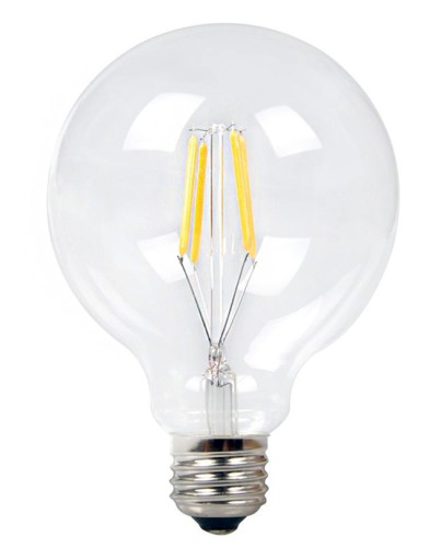E27 LED žiarovka 8W G80, teplá biela žiarovka