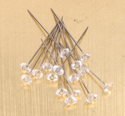 Diamantové ozdobné špendlíky 10 mm 80 ks
