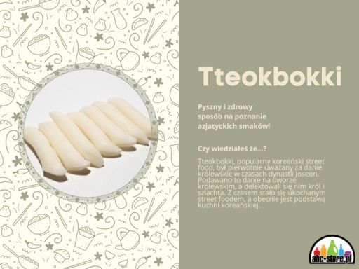 Kórejské ryžové halušky Tteokbokki Topokki ryžový koláč v tyčinkách Ázia 500G