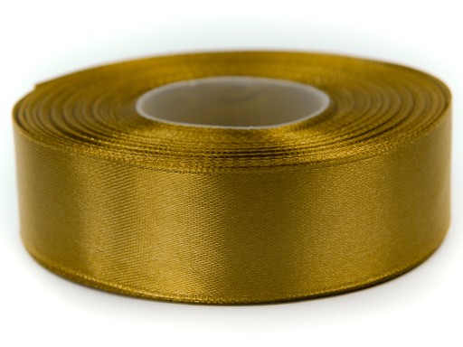 STUHA saténová stuha 25mm 32m ZLATÁ