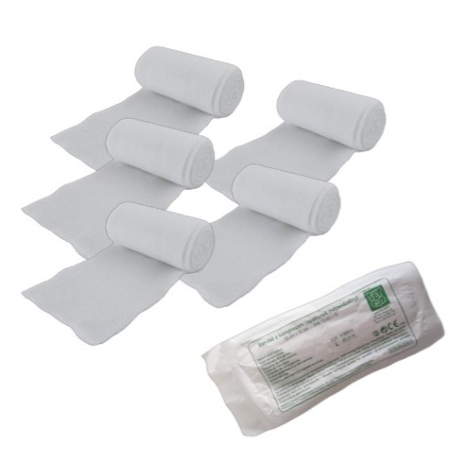 5 x Individuálny obväz: Spoľahlivý obväz s obkladom 10cmx12cm