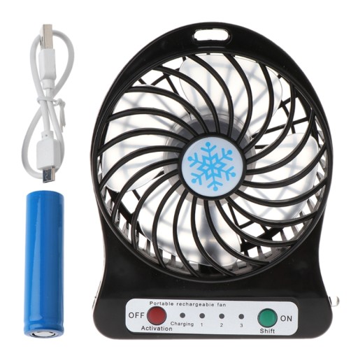 MINI VENTILÁTOR STOLNÝ VENTILÁTOR USB BATÉRIA 74