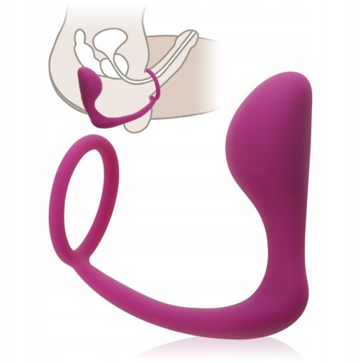 ANÁLNY DILDO S KRÚŽKOM NA PENIS Stimuluje konečník