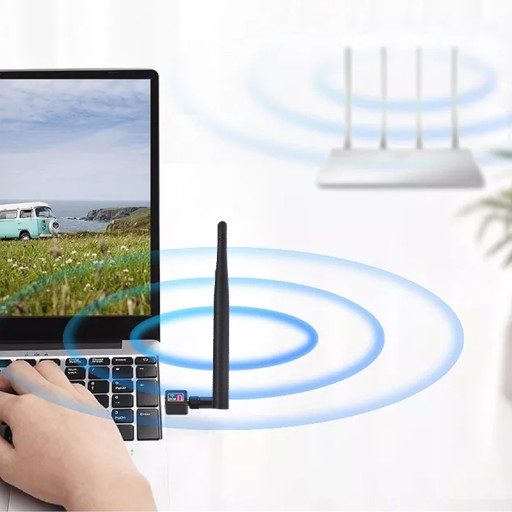 WIFI SIEŤOVÁ KARTA USB WI-FI ADAPTÉR + PL ANTÉNA