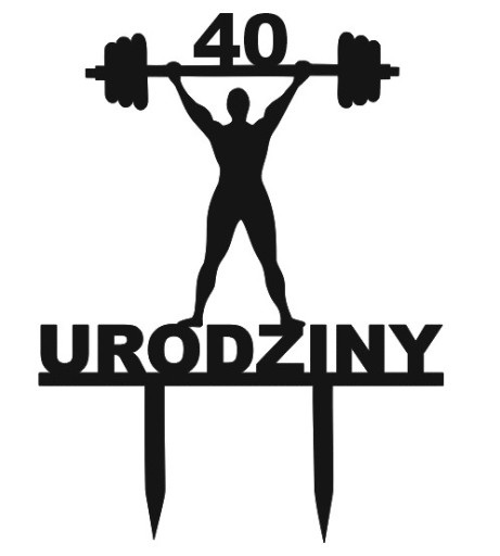 Strongman 18 20 30 40 50 60 70 rokov Topper ANY AGE strongmen PLEXI čierny