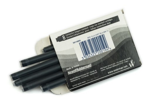 Atramentové kazety Waterman Standard 8 ks. čierna