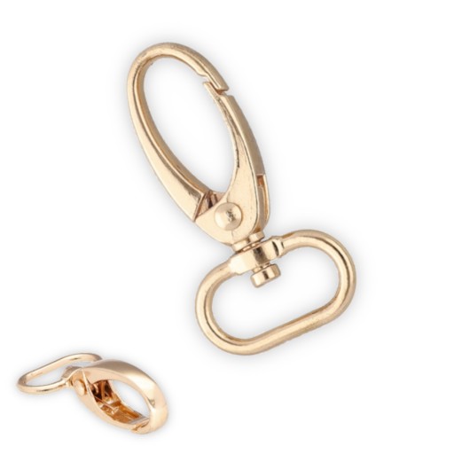 Karabína na tašku s opaskom na kľúče - GOLD KEYRING