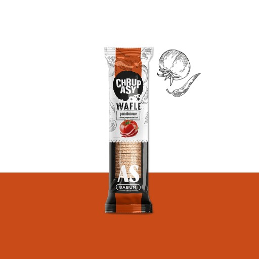 Paradajkové vafle s bylinkami a chilli 90g AKO BABUNI