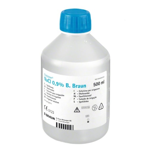 Fyziologický roztok NaCl 0,9% Natrium Chloratum 500ml - Ecotainer