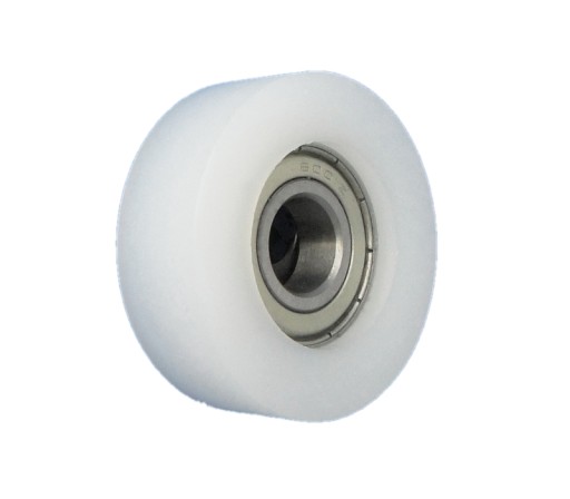 Plastový valček s ložiskom, priemer 41 mm, priemer 12 mm