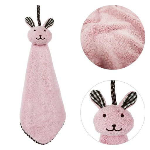 Detská osuška 30x30 Piccolo Rabbit ružová, mikrovlákno Domarex