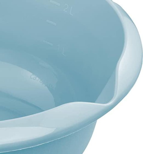 Malá okrúhla plastová miska s odmerkou 24cm 2,5L