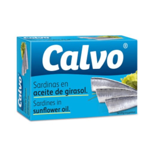 CALVO Sardinky v rastlinnom oleji 120g