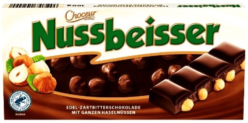 NEMECKÁ HORKÁ ČOKOLÁDA S CELÝMI ORIEŠKAMI 100g Nussbeisser