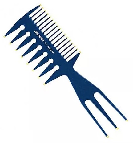 GORGOL Veľký hrebeň s vidličkou na balayage styling vlasov, paletová doska