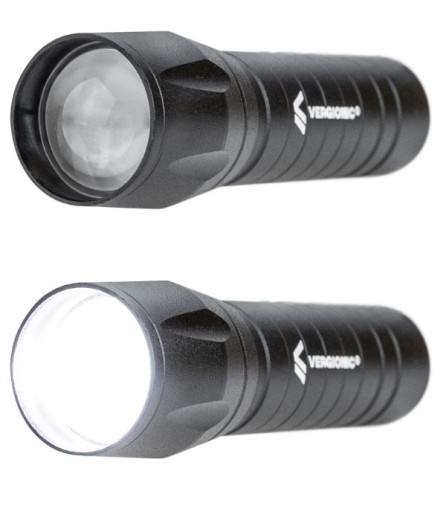 MEGA VÝKONNÉ TAKTICKÉ SVETLO XPE COB ZOOM SOS LED PUZDRO USB ČIERNY HLINÍK