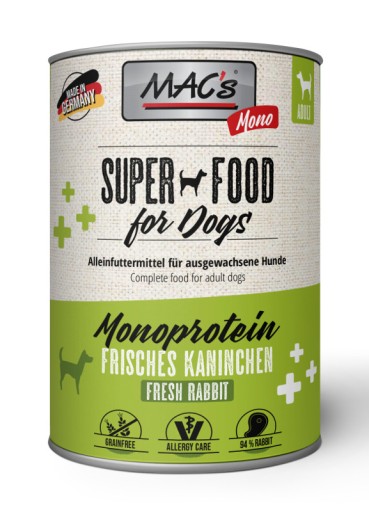 MAC's Dog Dog MONO Králik 400g MONOPROTEÍN