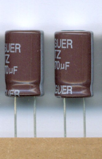 470uF 35V NÍZKY ESR ELEKTROLYTICKÝ KONDENZÁTOR DLHÁ ŽIVOTNOSŤ RTZ (10 KS)