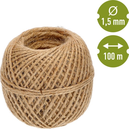 Jutová šnúrka 1,5mm/100g