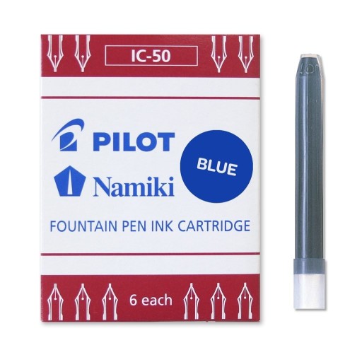 Atramentové kazety NAMIKI IC-50 BLUE, 6 ks