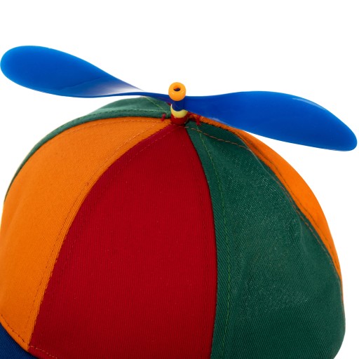 Čiapka s vrtuľou Rainbow Baseball Head Windmill Summer with Propeller
