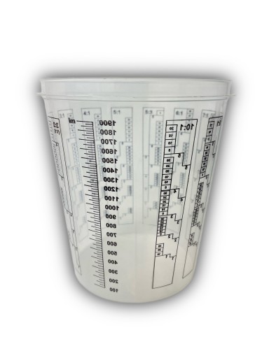 HRNČEK NA FARBU S STUPŇOU 2300 ml na laky a živice x 3 ks