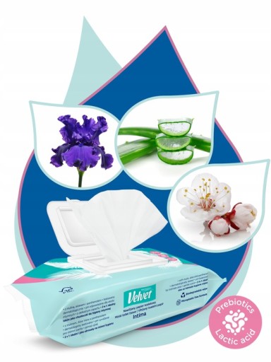 VELVET INTIMA 48 vlhčený toaletný papier
