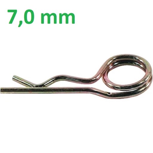 Dvojitý zatvárací špendlík Beta, 7 mm