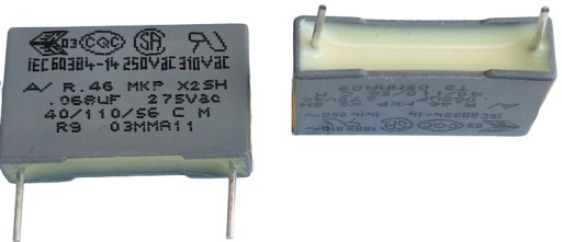 Kondenzátor 68nF/250V~ MKP62 X2 0,068uF 10 ks.