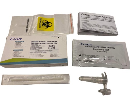 TEST COVID-19, chrípka A/B, RSV, CORDX COMBO 4 v 1