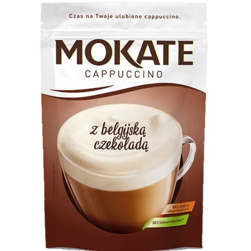 Mokate cappucino vrecúško 110g, belgická čokoláda