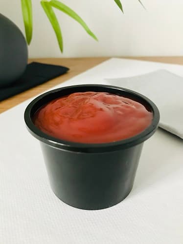 ČIERNE NÁDOBY 100ml DIP OMÁČKA (100) ČERVENÁ PLAST