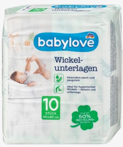 Babylove Prebaľovacie podložky 10 ks 60cmx60cm
