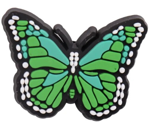 4x Špendlíky / Špendlíky na Crocs a podobné topánky a la Jibbitz - Butterflies