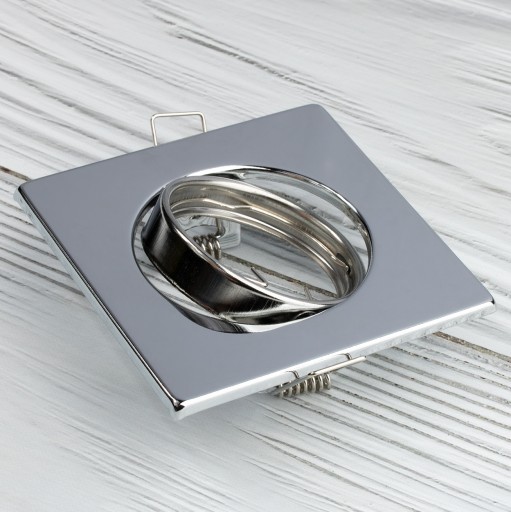 POHYBLIVÉ Stropné svietidlo OPIN POLUX KWADRAT STEEL CHROME POINT
