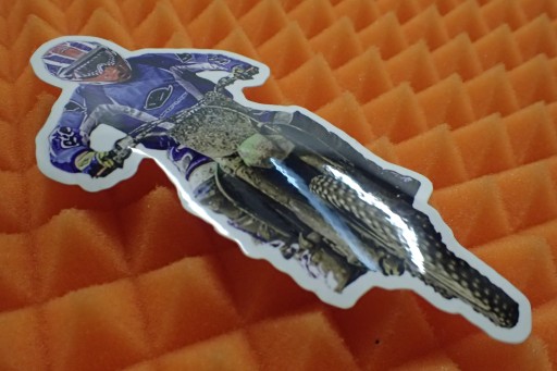 NÁLEPKA KINI MOTOCROSS DAKAR ENDURO 7,2 x 13,7 cm