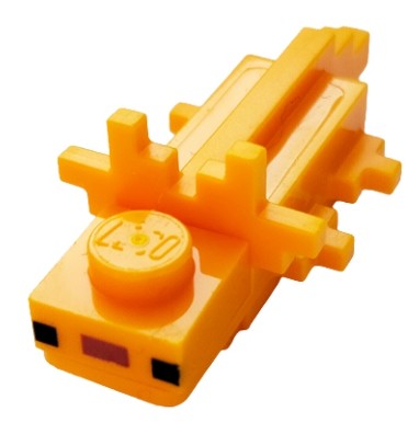 LEGO Minecraft figúrka - Axolotl žiarivo oranžová