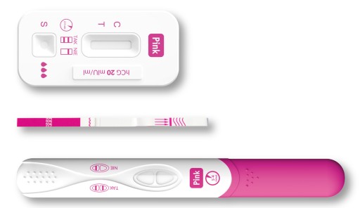 TEHOTENSKÝ TEST PINK DUO STREAM PLATE