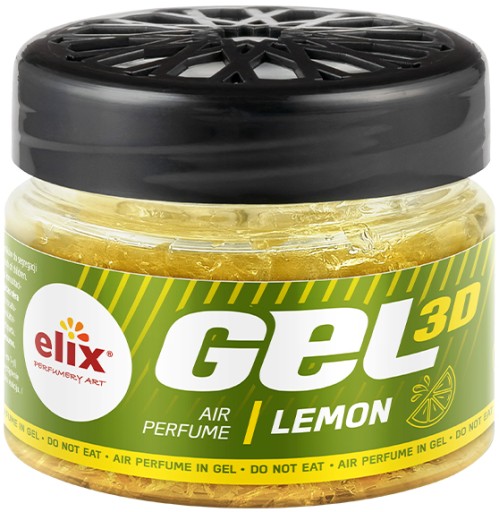 LEMON ELIX GEL3D silný osviežovač vzduchu do auta, 100 ml