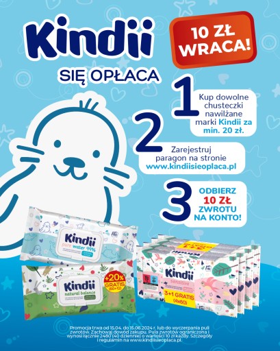 Kindii extra jemné vlhčené obrúsky z aloe 60 ks.