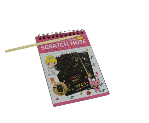Omaľovánka RAINBOW SCRATCH BOOK ROZPRÁVKA KNIHA ČIERNA ZÁPISNÍK