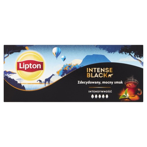 Lipton INTENSE BLACK expresný čierny čaj 25 sáčkov 57,5g