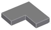 LEGO TILE 14719 ROH 2x2 tmavosivá (4g) 9 ks.