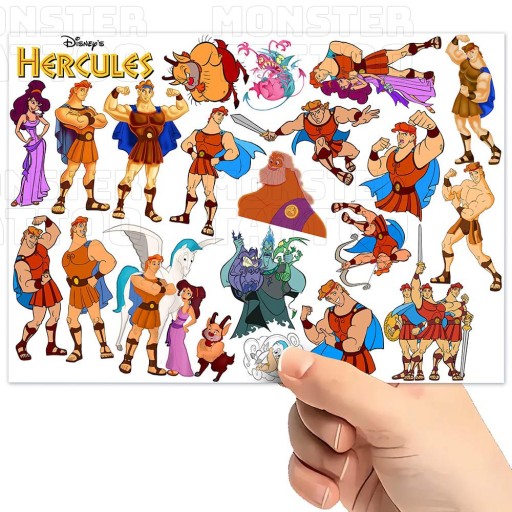 UMÝVAJÚCE DOČASNÉ TETOVANIE PRE DETI HERCULES HERCULES ORIGINÁLNE DIZAJNY