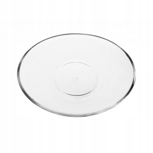 Súprava podšálok Súprava podšálkov Sklenené okrúhle priehľadné 11 cm 6 kusov