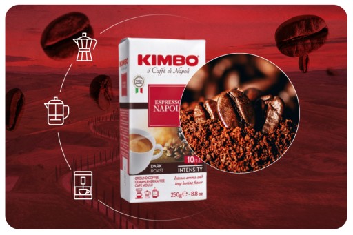 Kimbo Espresso Napoli 250g mletá káva