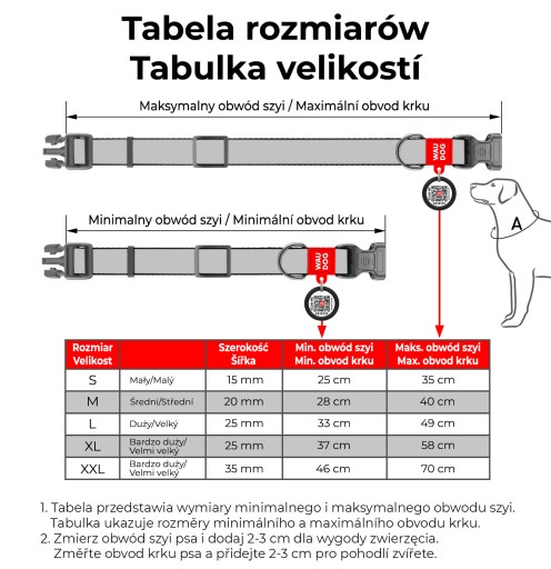 Obojok pre psa, Letná kresba, 25-35 cm 15 mm