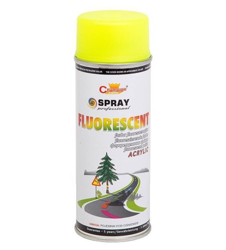 Fluorescenčná emailová farba v spreji Champion Yellow